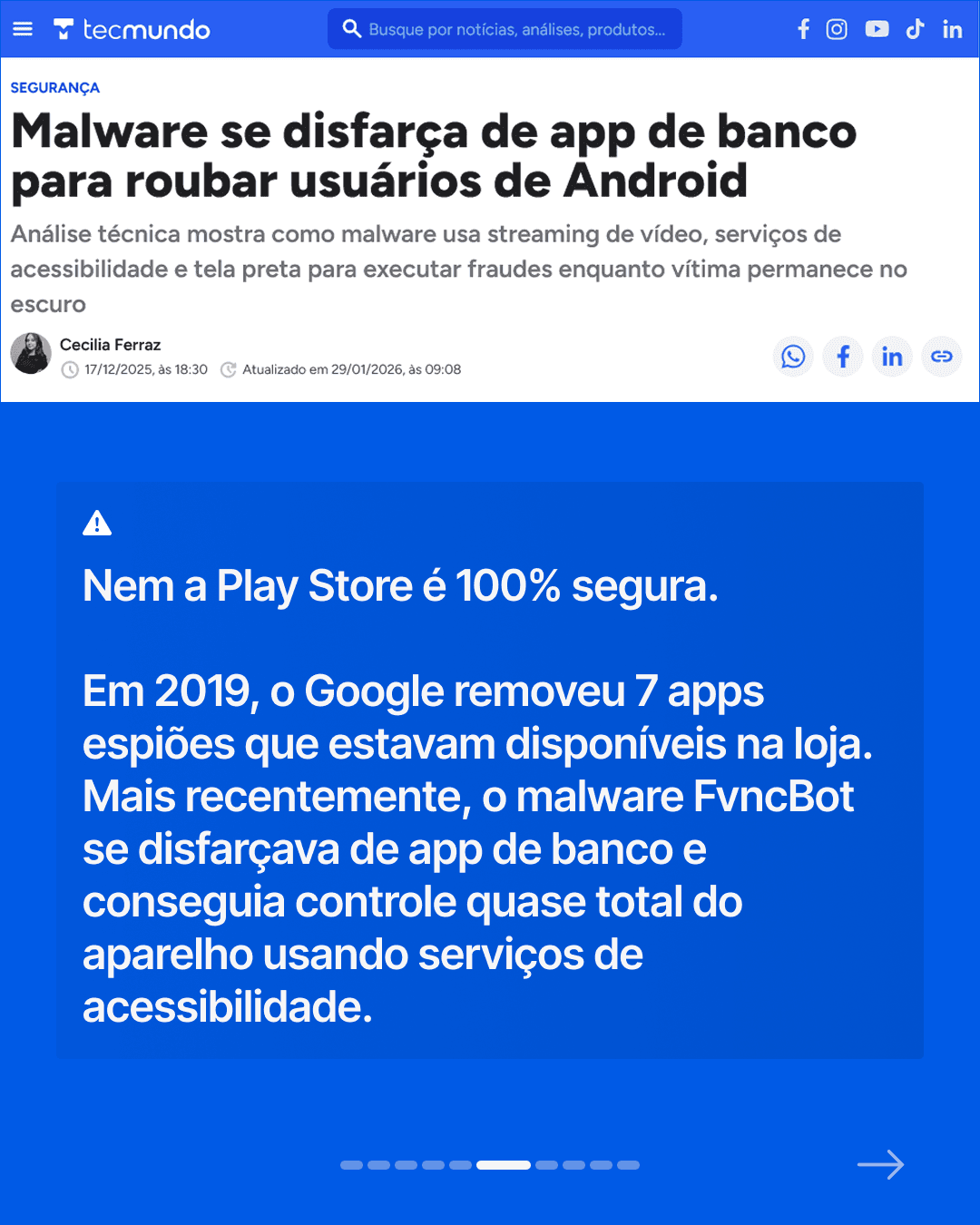 Informações sobre o funcionamento de antivírus e a necessidade de utilizar um. - Imagem 6